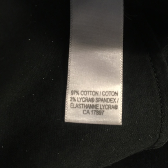 Banana Republic Tailored Cotton Black Shirt, size 10 - Picture 7 of 7